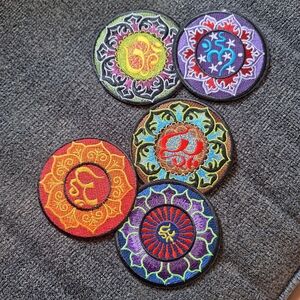 [[Misc]] Colorful Embroidered Iron On Patch Set